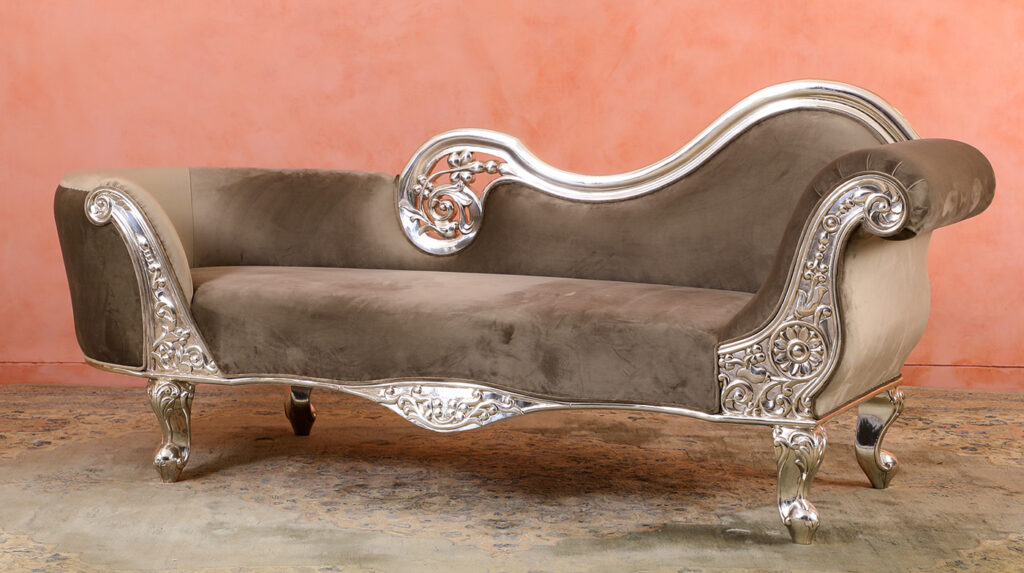 Trending Luxurious Silver Sofa Set