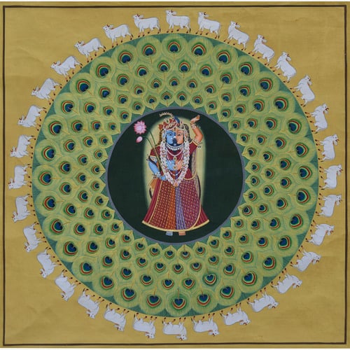 Pichwais artworks: Captivating Depictions of Krishna's Divine Leelas