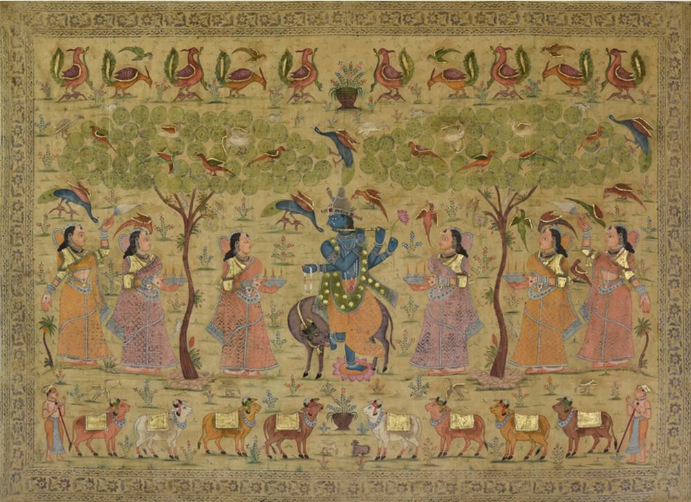 krishna modern pichwai Indian Historic Paintings