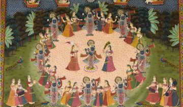 Exploring the Divine Dance: Radha Krishna Raas Pichwai Unveiled