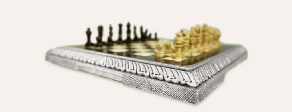 Explore Unique Silver Showpieces Silver chess board