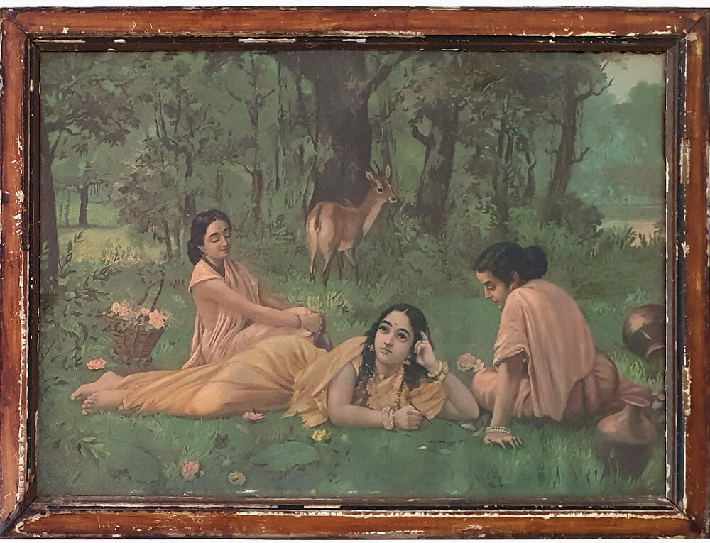 Explore Raja Ravi Varma's art Shakuntala
